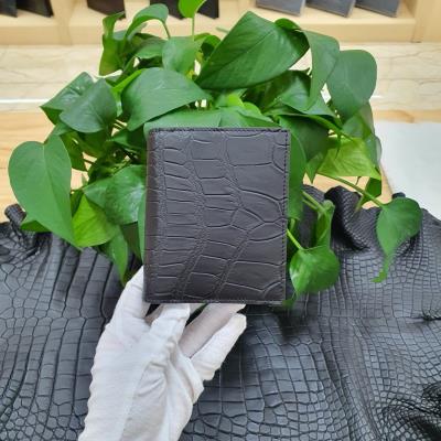 wholesale quality vertical wallet in full crocodile for gentlemen